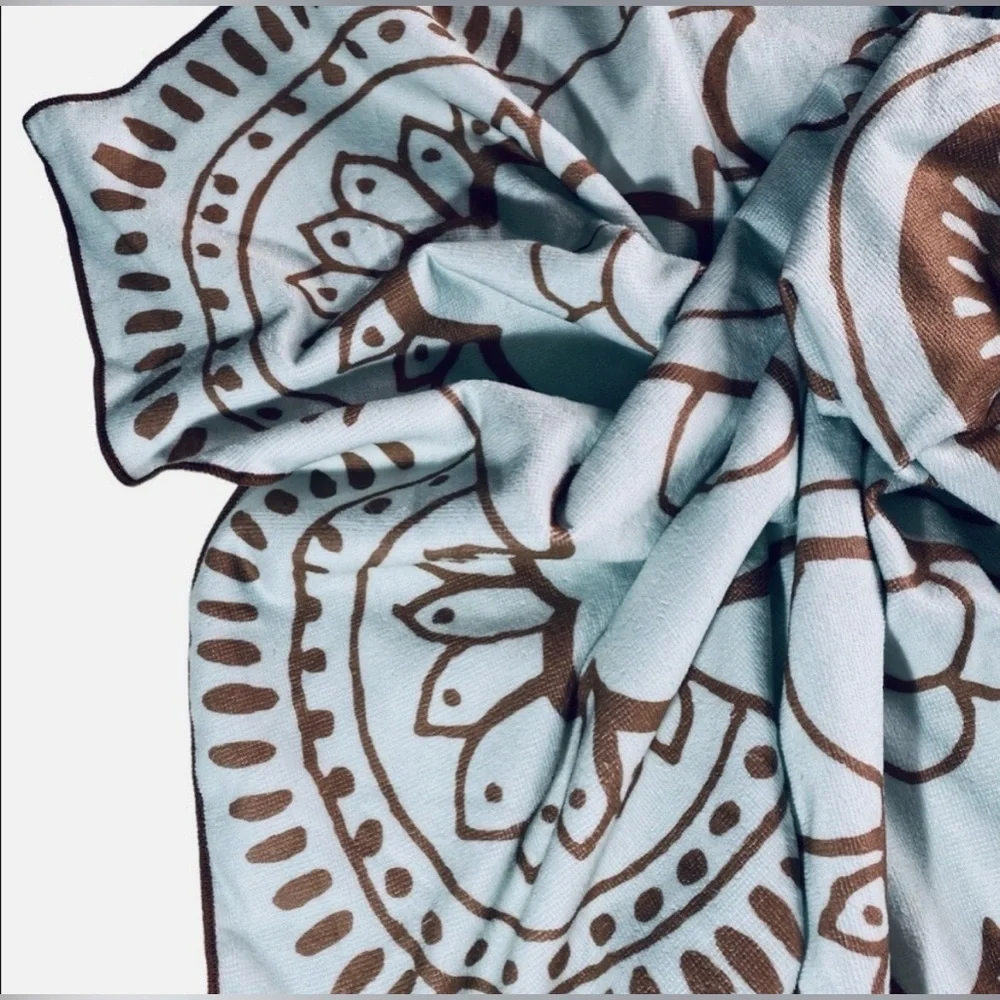 VIX Paula Hermanny Mandala Lotus Flower Wall Art Beach Body Towel #0215268